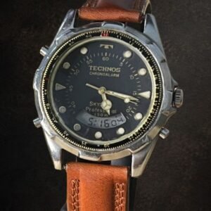 Technos Chronoalarm Skydiver Couro
